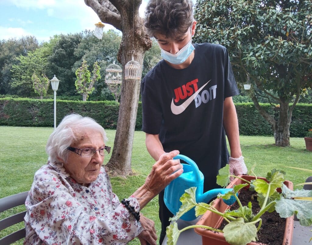 huerto en residencias de la tercera edad